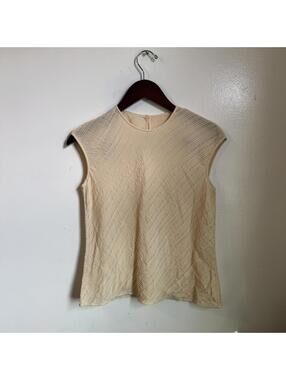 Vintage 90s Plissé Textured Shell Top